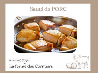 Saut� de porc 500gr