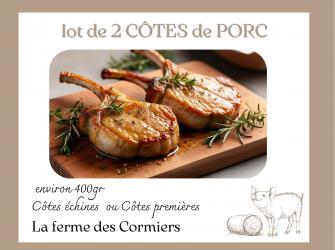 lot de 2 c�tes de Porc