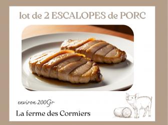 lot de 2 escalopes de Porc